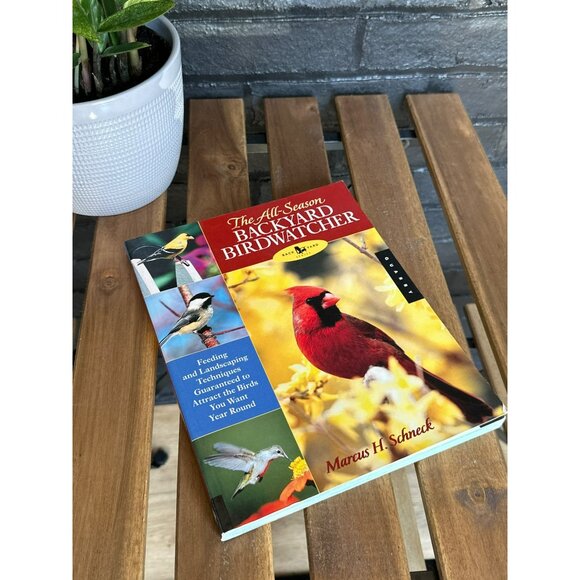 VTG All-Season Backyard Birdwatcher By Marcus H Schneck Decor Gift Coffee Table - Picture 2 of 4